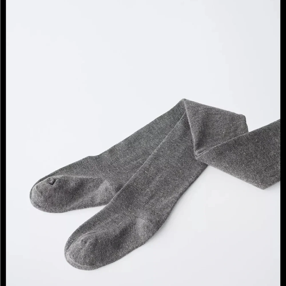 Zara kids, Gray, Sparkly tights, 8-10 years